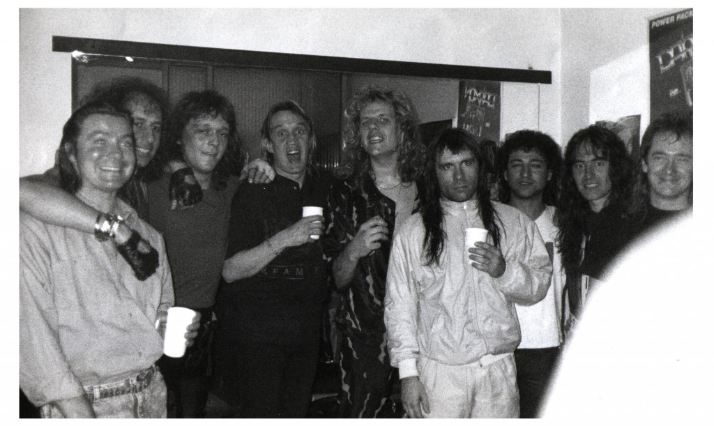 Backstage with Iron Maiden